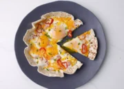 Simple Tortilla Pizza for Breakfast